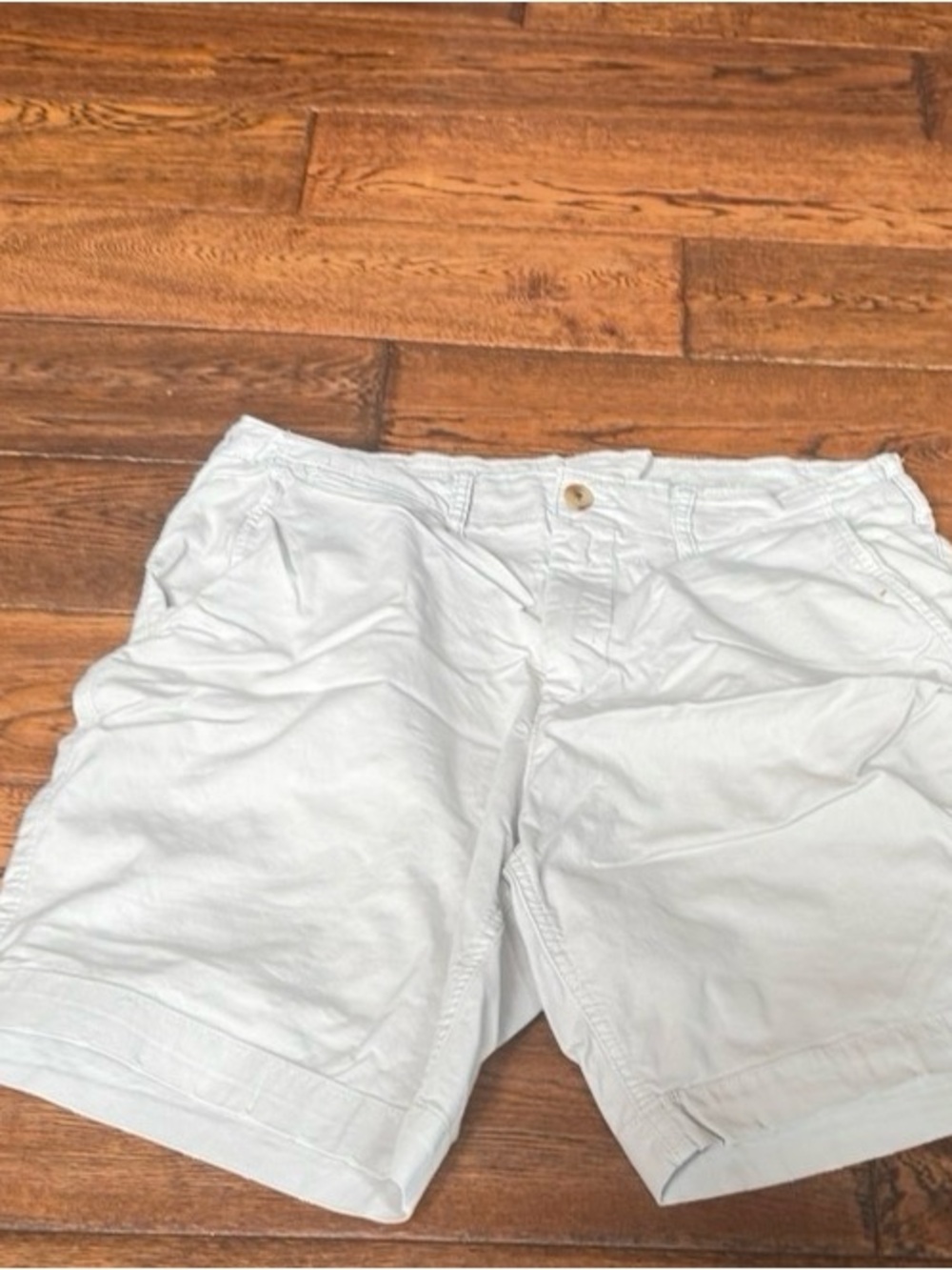 American Eagle Outfitters White Flat Front Men's Shorts